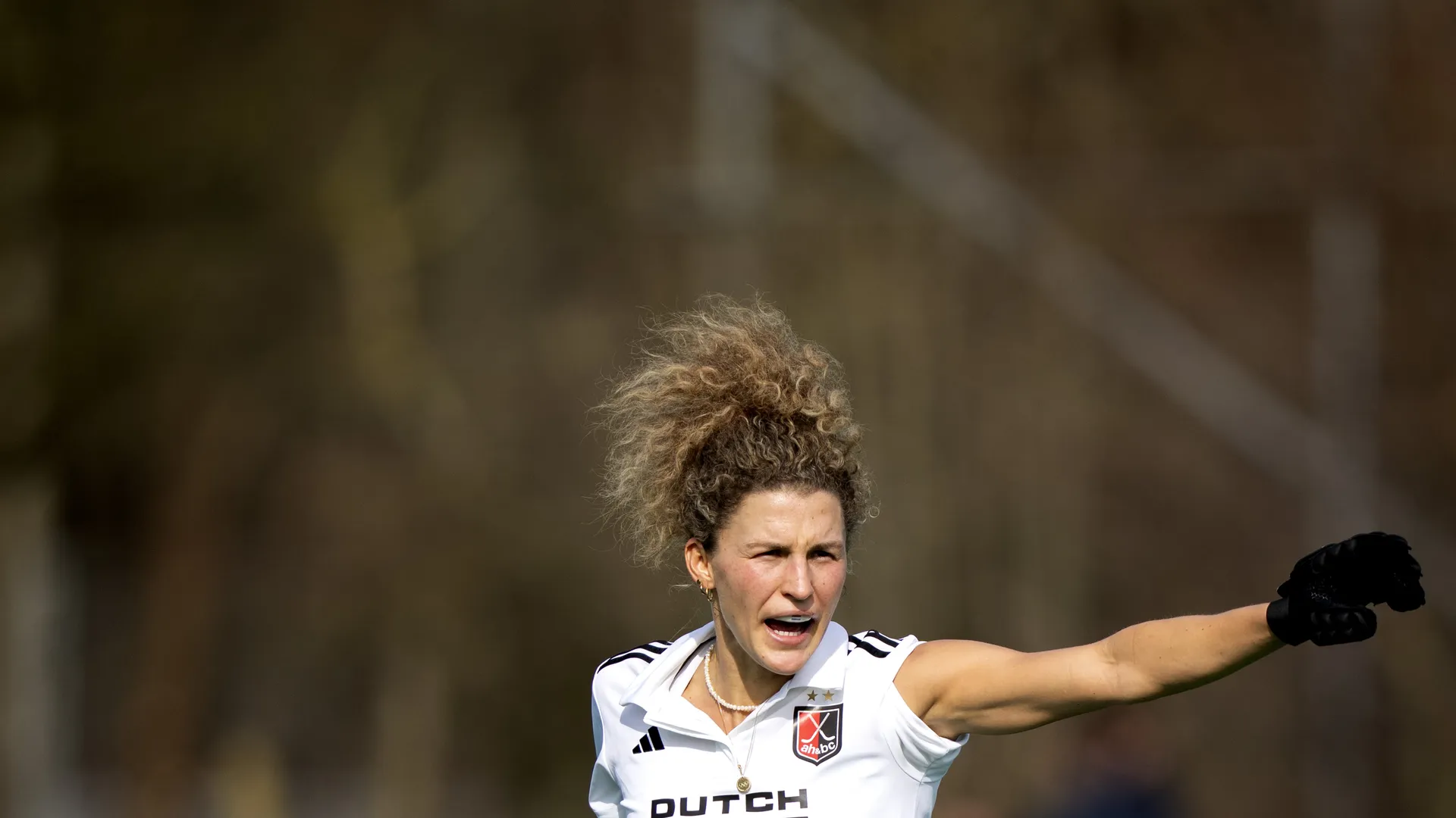 Maria Verschoor op het hockeyveld