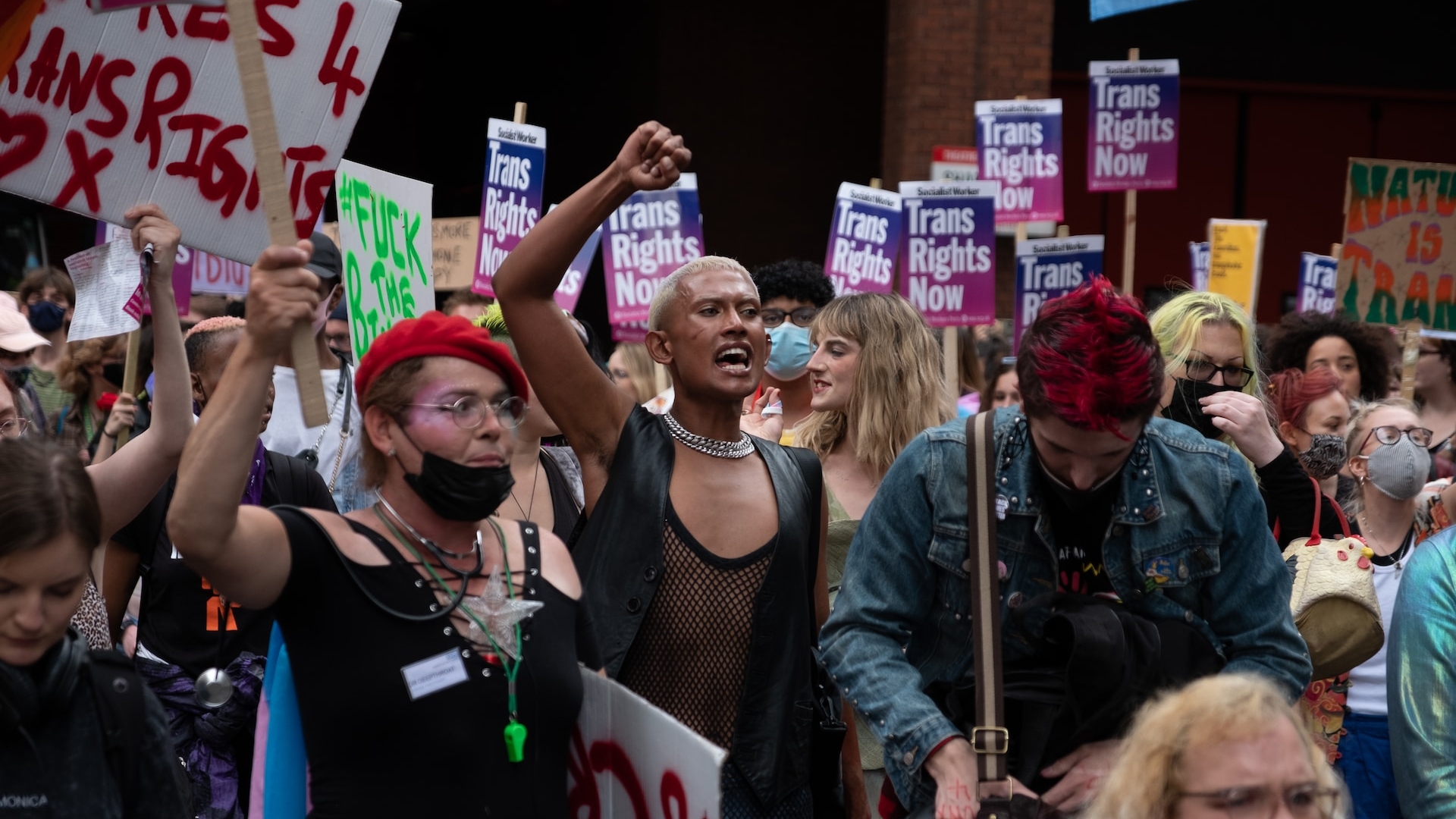 Transgender pride demonstratie