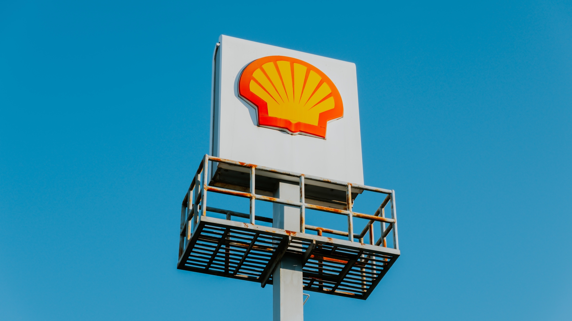 Logo van oliemaatschappij Shell
