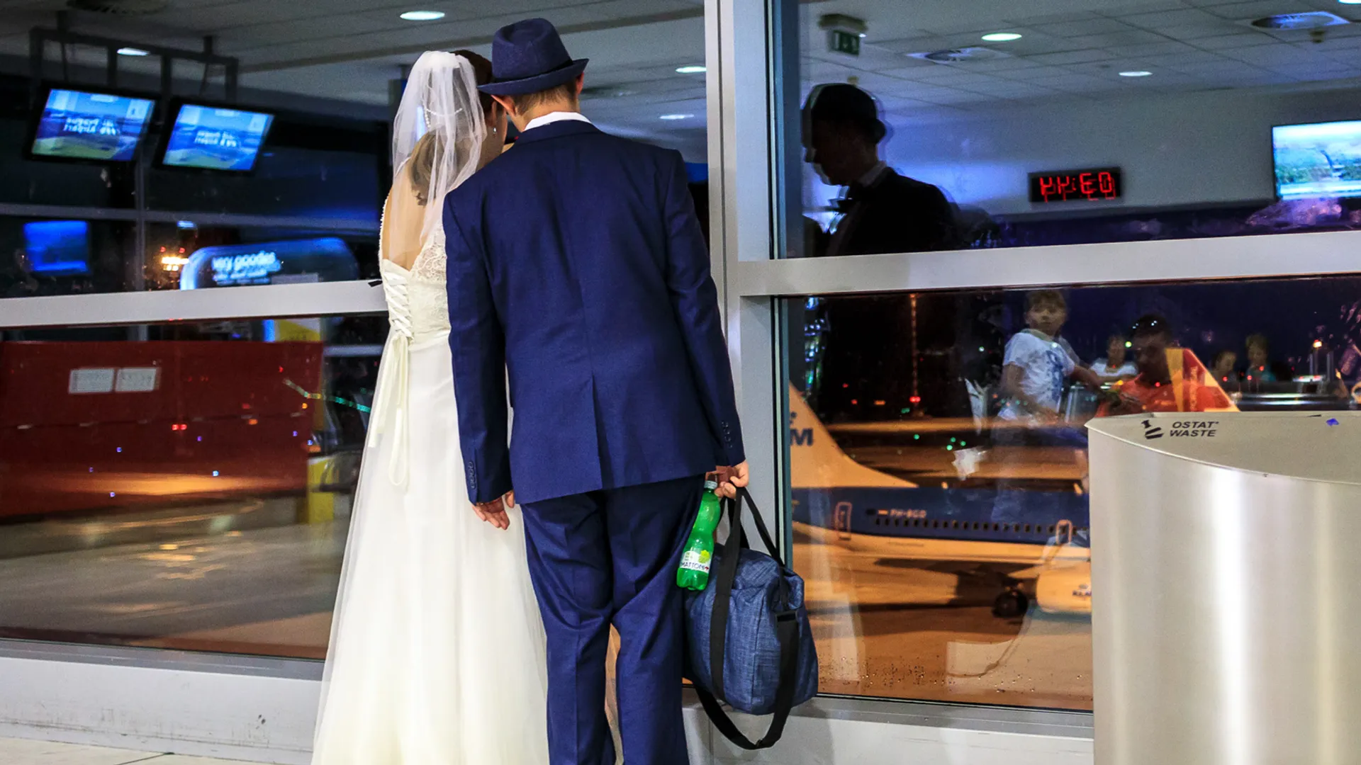 Wedding airport