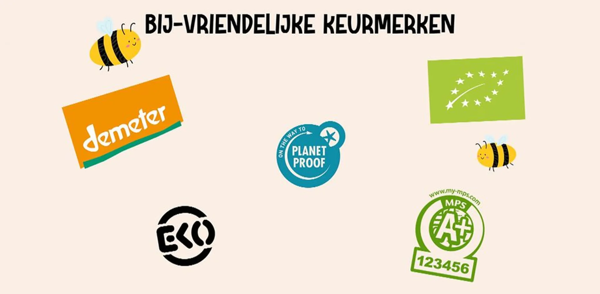 Bij-vriendelijke keurmerken