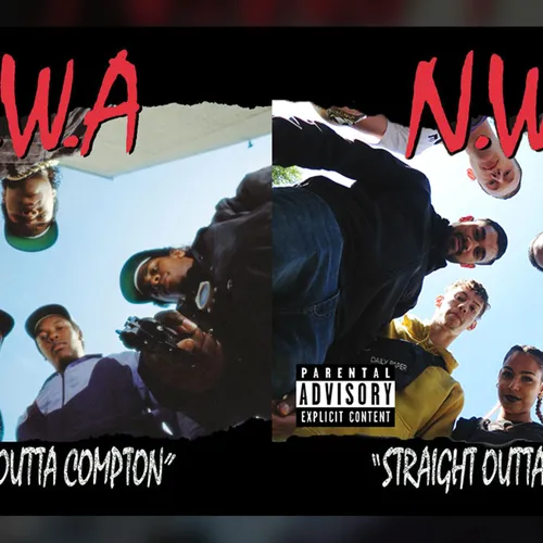 Appelsap covert Straight Outta Compton